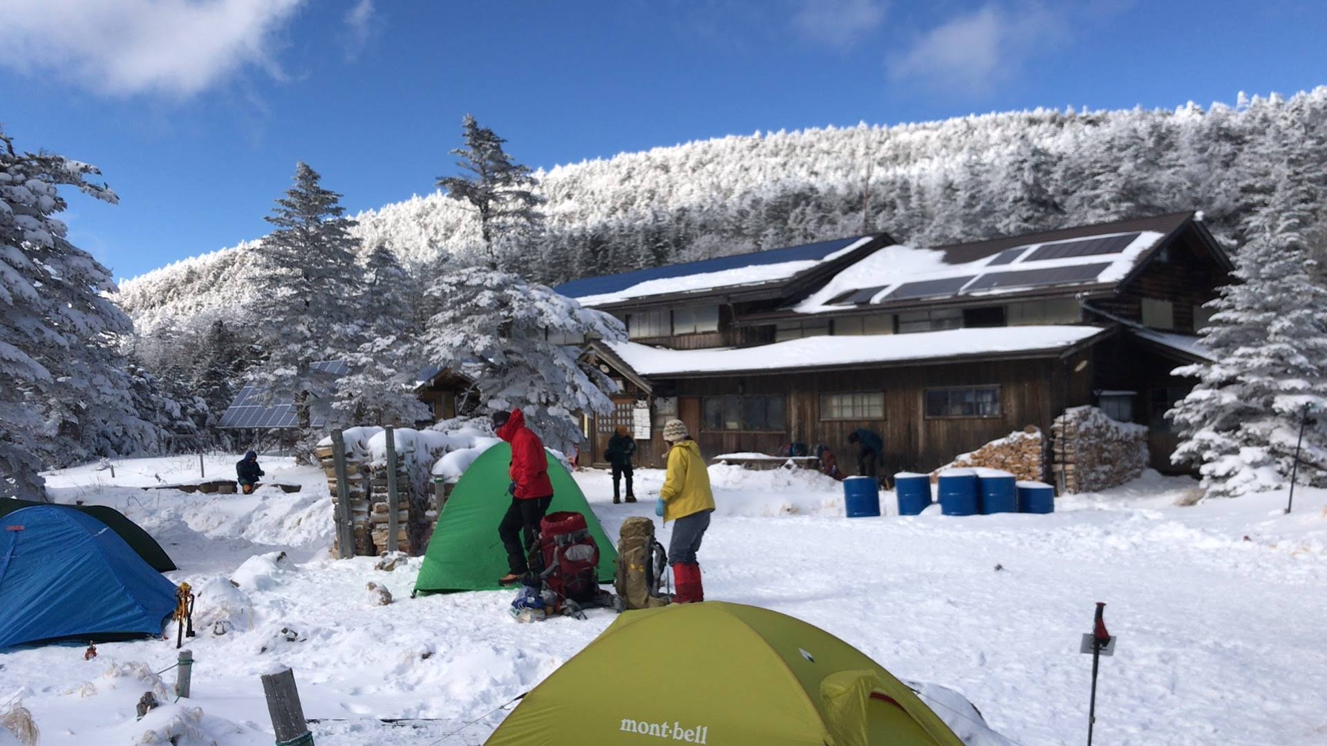 年末年始の八ヶ岳でモンベル U.L.ドームシェルター2型（旧式）を試す