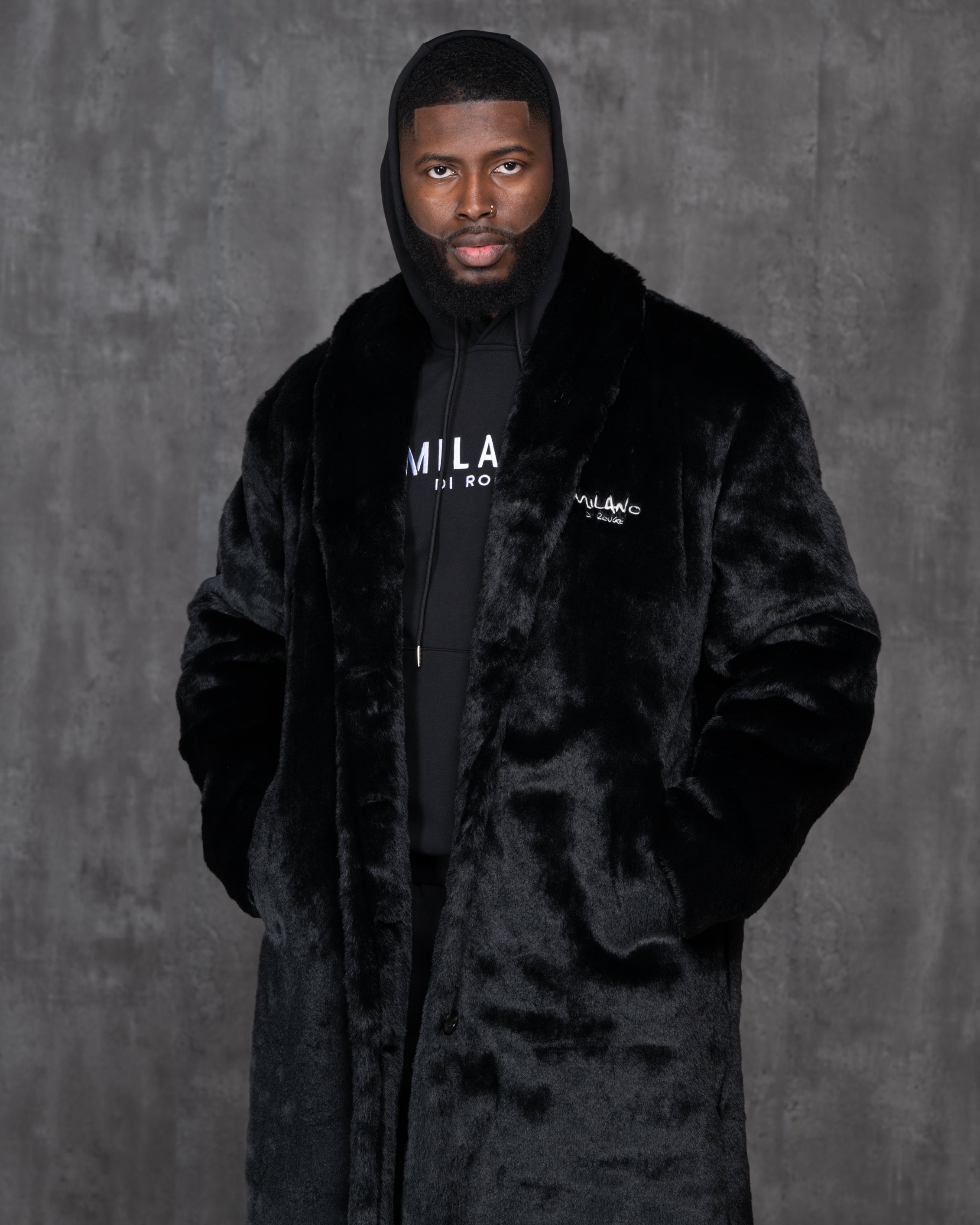 Noire Luxe Coat – Milano Di Rouge