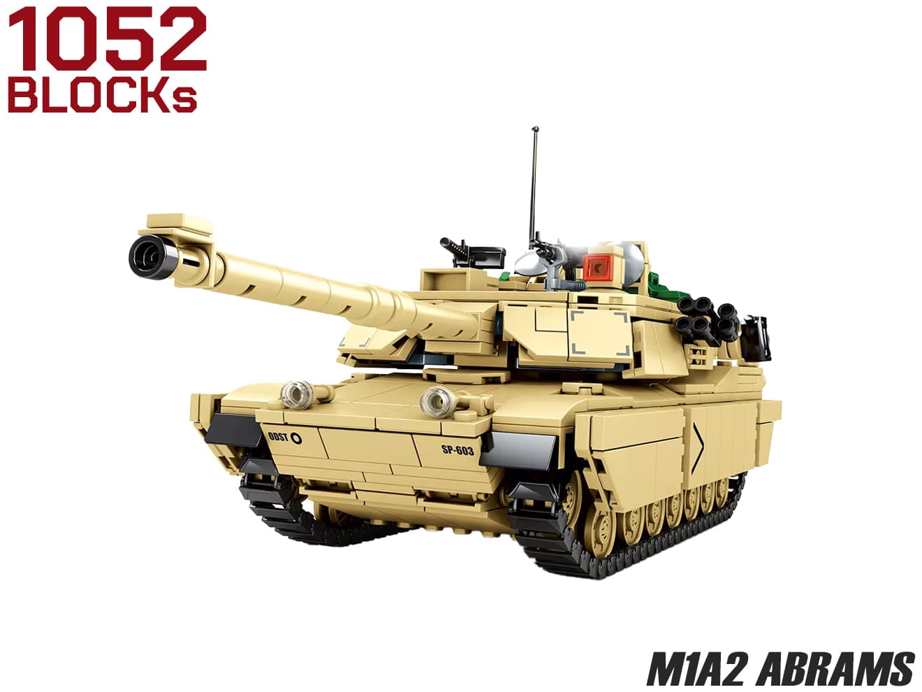 AFM M1A2 エイブラムス 主力戦車 1052Blocks | ミリタリーベース