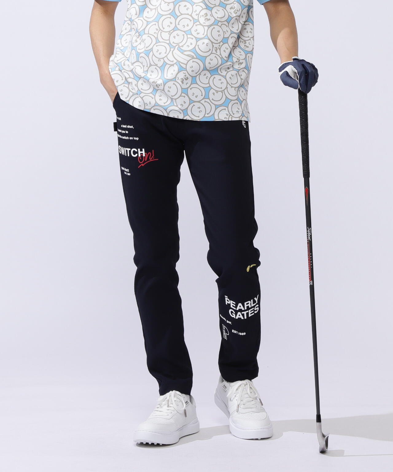 パーリーゲイツ 裏起毛冬用ジョガーパンツ 新品タグ付き 両面起毛