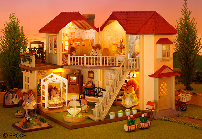 シルバニア・ファミリー 明りの灯るお家 シルバニアファミリーあかりの