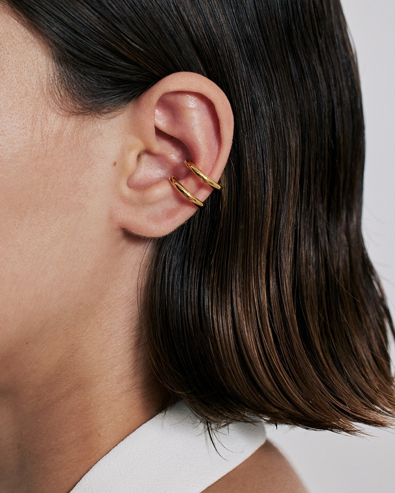 Double Trouble Ear Cuff In Gold Vermeil – Mara Paris