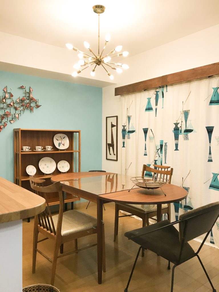 ミッドセンチュリー部屋のカーテン選び・探し方 | 団地インテリア