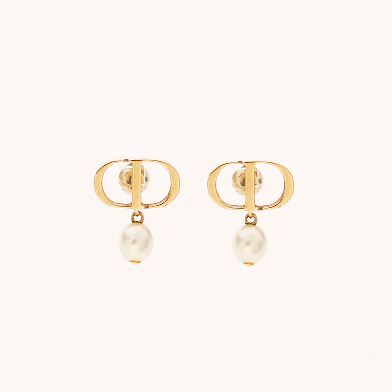 クリスチャンディオール Christian Dior CDロゴパール ピアス ゴールド