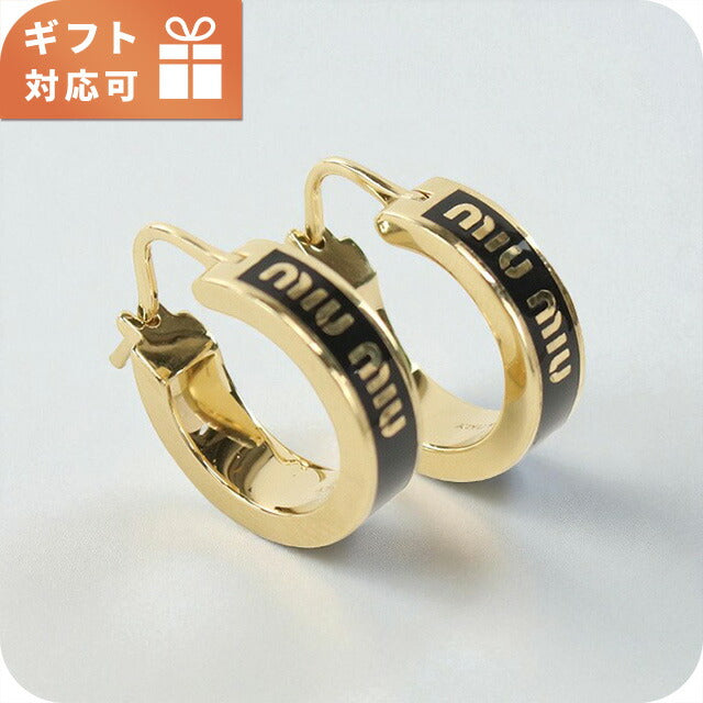ミュウミュウ ピアス レディース ブランド MIUMIU 5IO103 ブラック