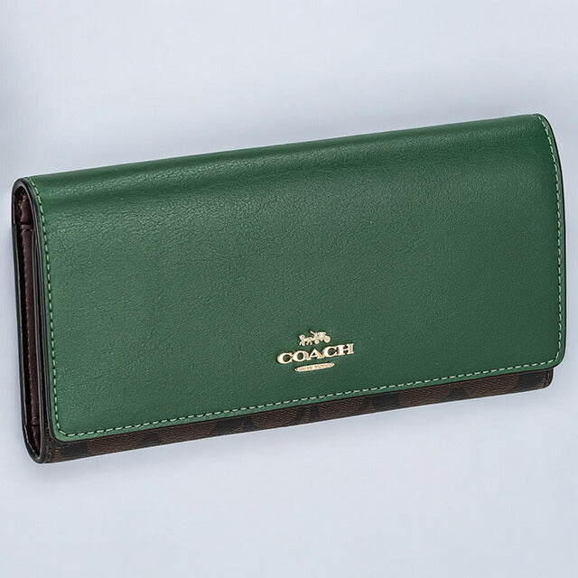 コーチ 長財布 レディース ブランド COACH C5966 IMW7C 1 グリーン
