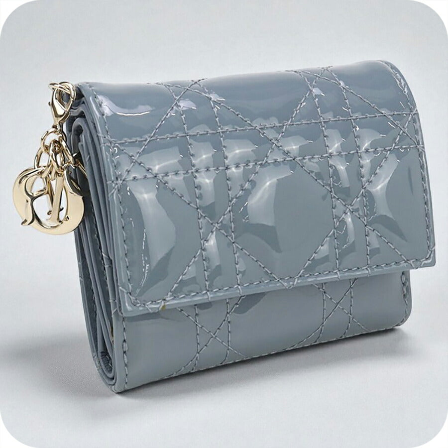 中古 ディオール 三折財布 レディース ブランド Dior レディディオール