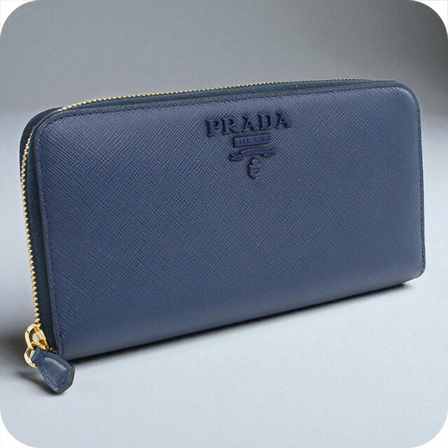 中古 プラダ 長財布ラウンドファスナー メンズ ブランド PRADA ジップ