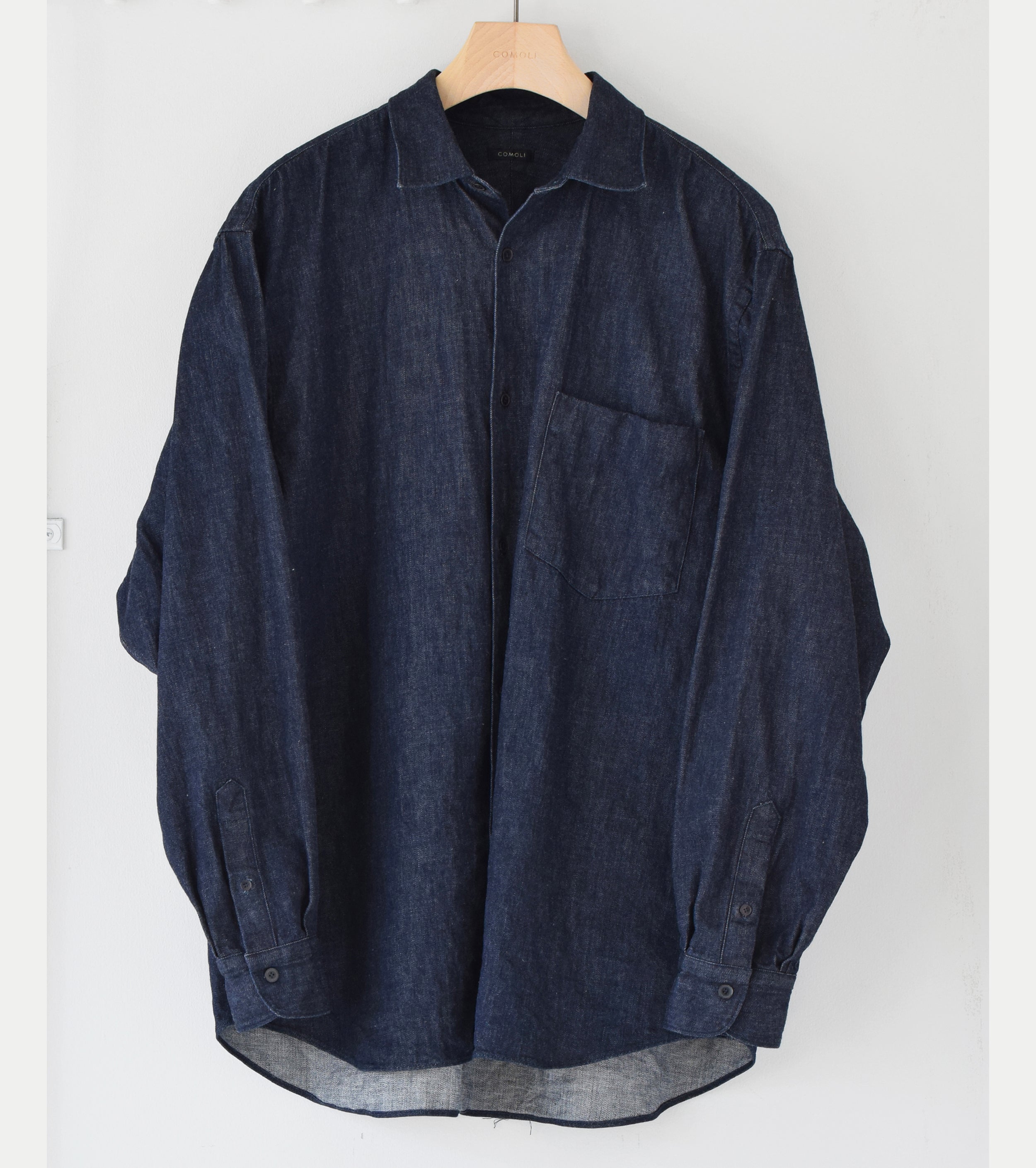 デニム コモリ シャツ , Navy – Navyblue