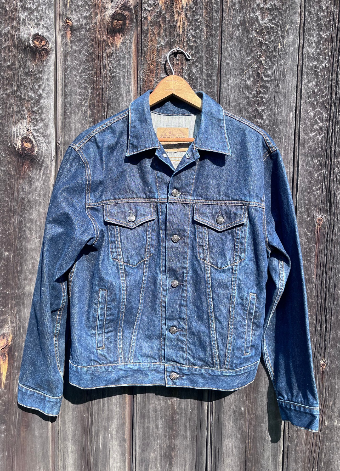 Vintage Gap Denim Jacket With Back Patch – Olga Ella