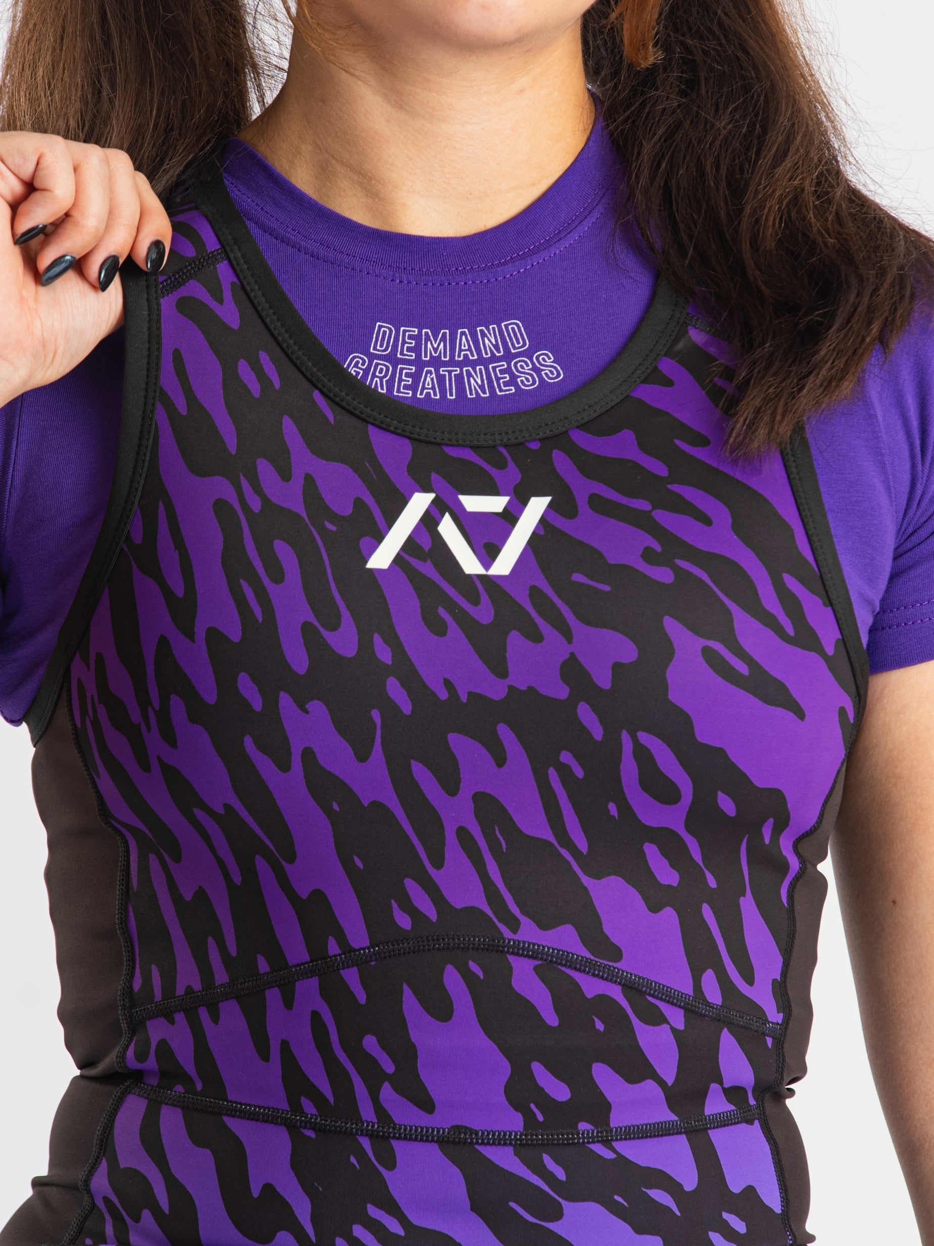 Rausch Women's Singlet - Violet Tiger | A7 UK shipping to Europe