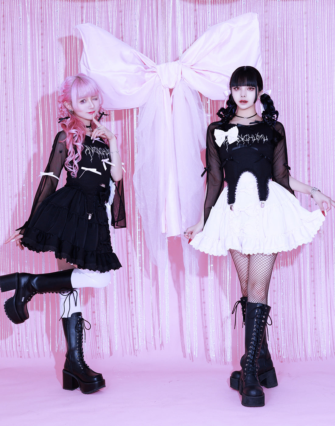 Front ribbon dolly skirt – AVENCHUMU （アバンチュウム）