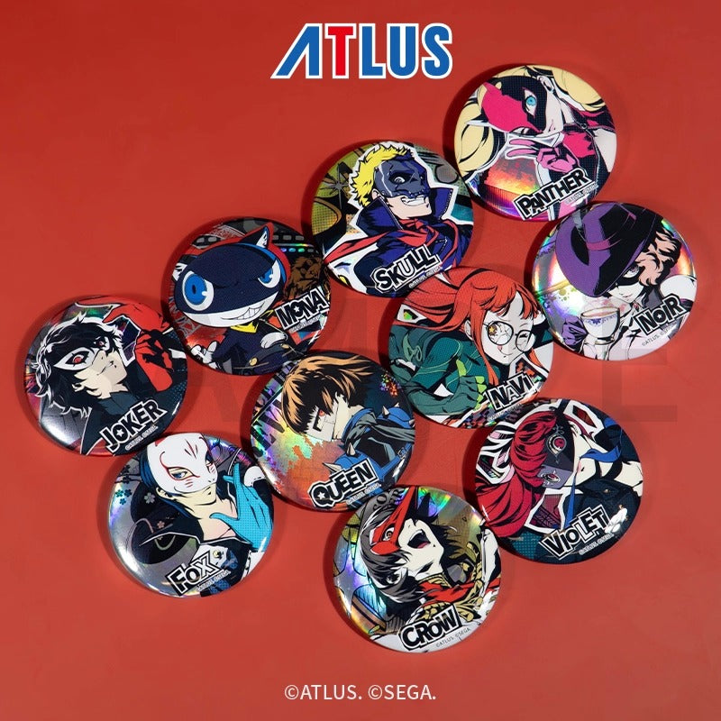 ペルソナQ2 ニュー シネマ ラビリンス ファミ通DX特典 主人公 缶バッジ