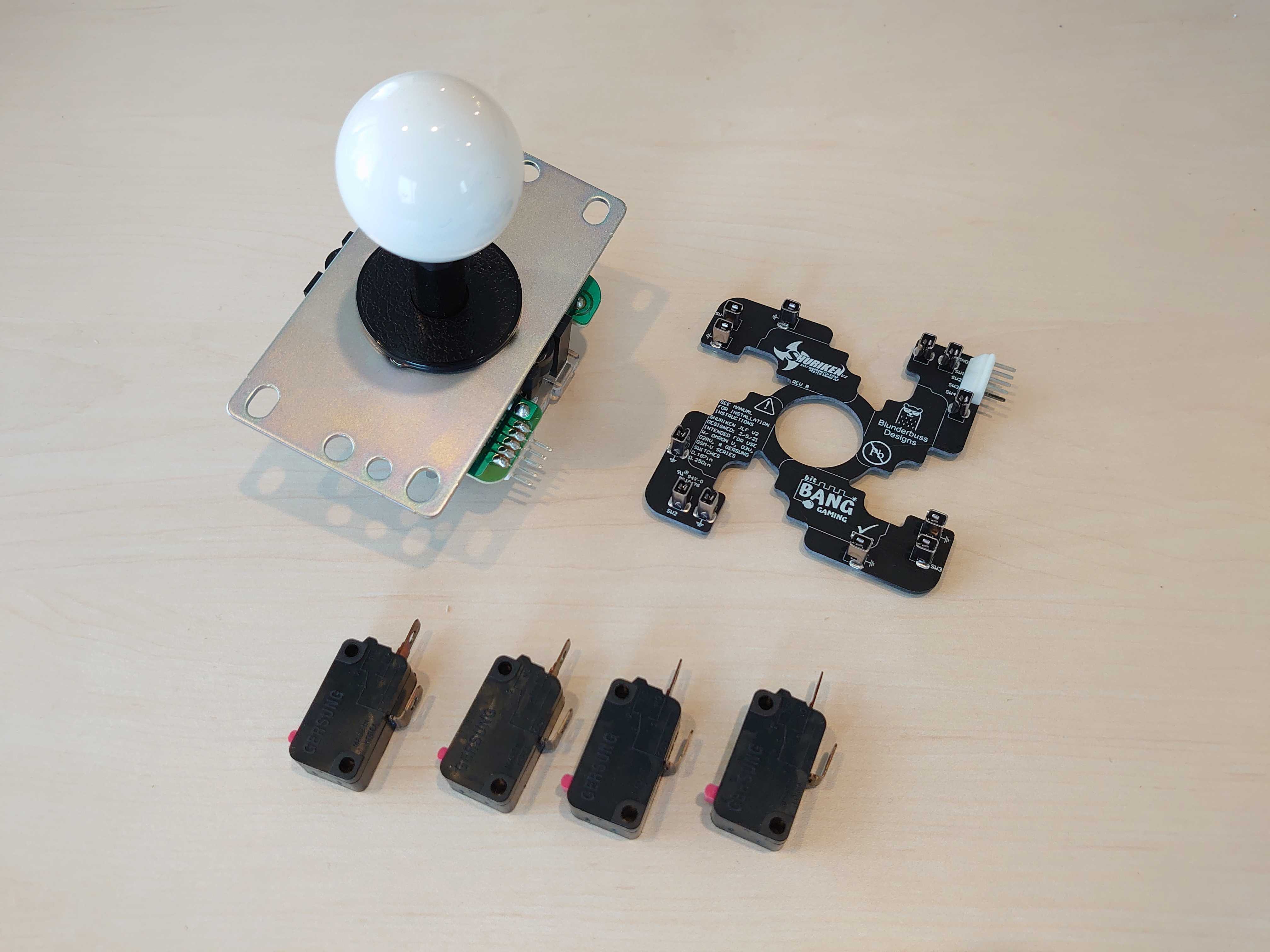 BitBangGaming Shuriken JLF PCB V2（三和電子JLF,JLXシリーズ