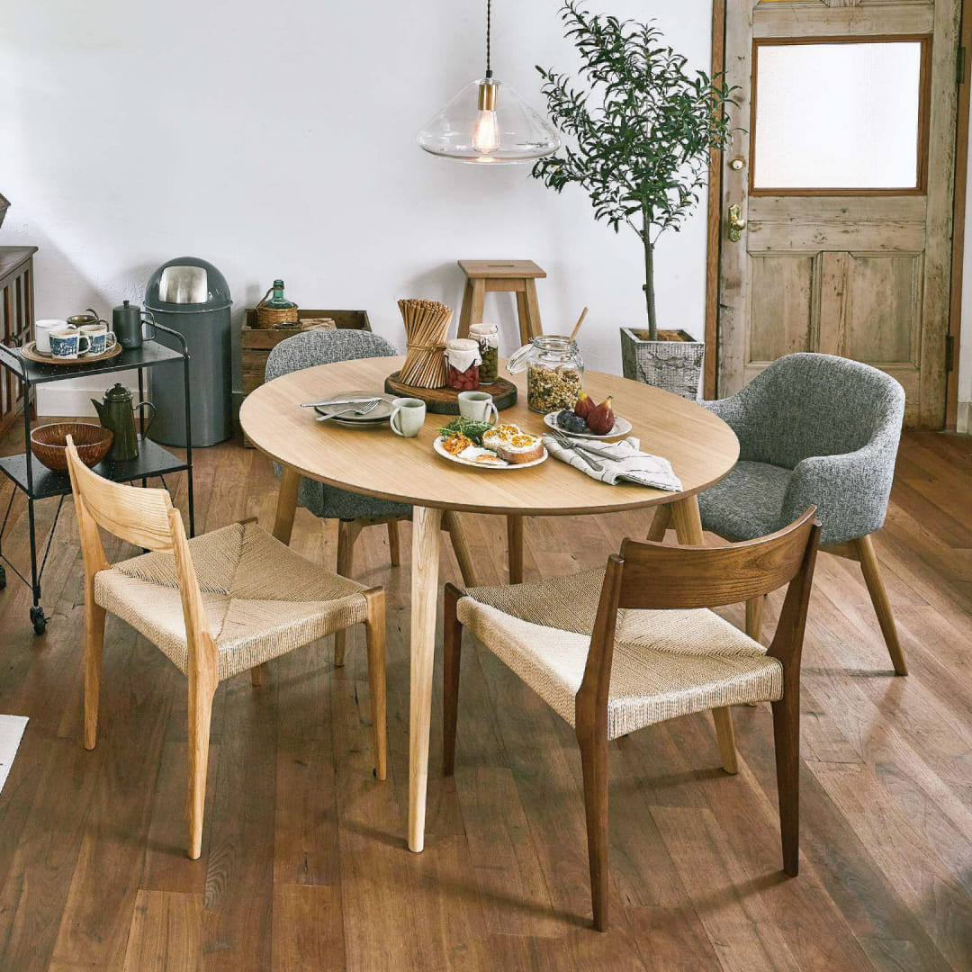 ラウンドダイニングテーブル/NA‐【公式】秋島良品｜家具・インテリア