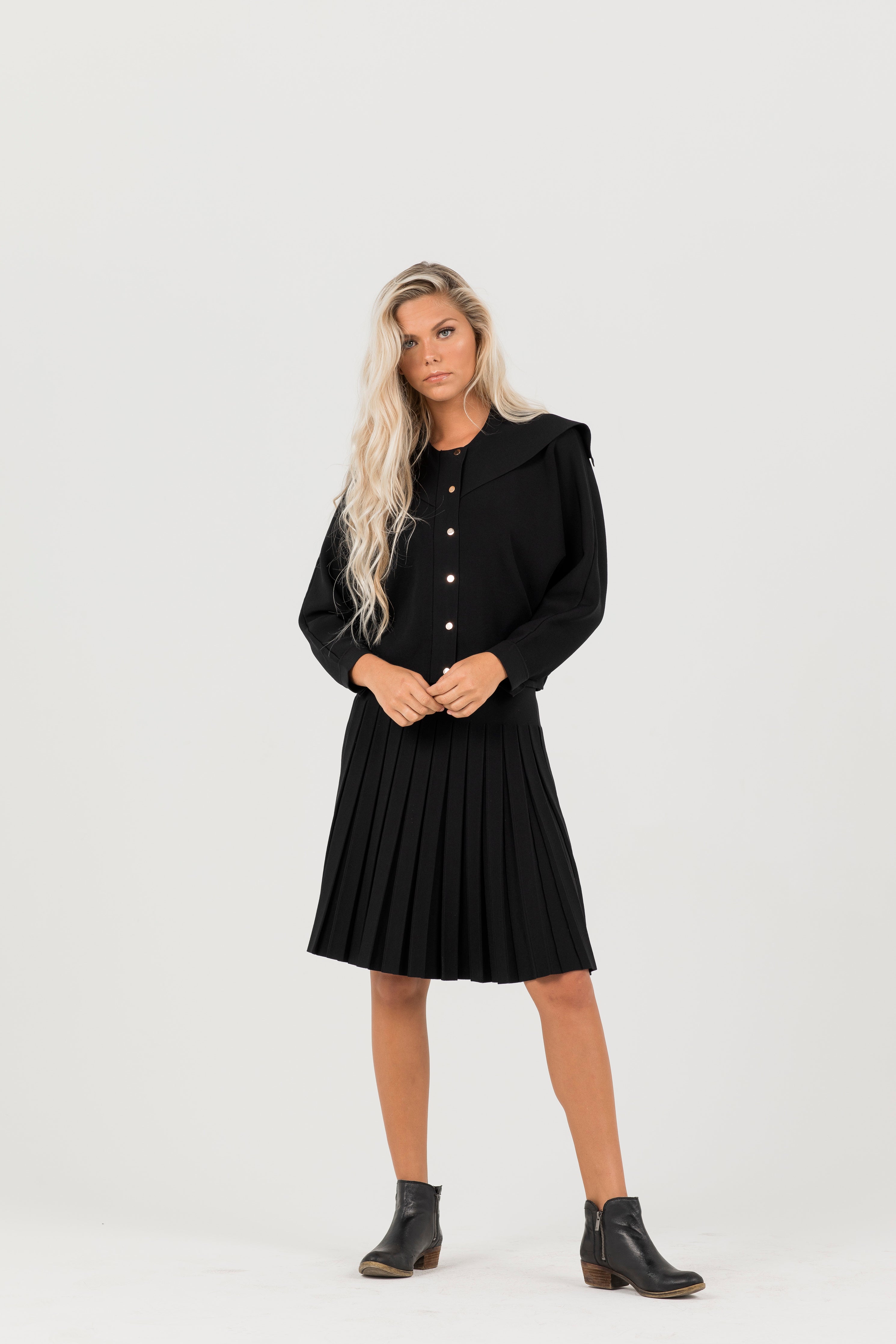 Charlotte Box Pleat Skirt – Aleeza Paris