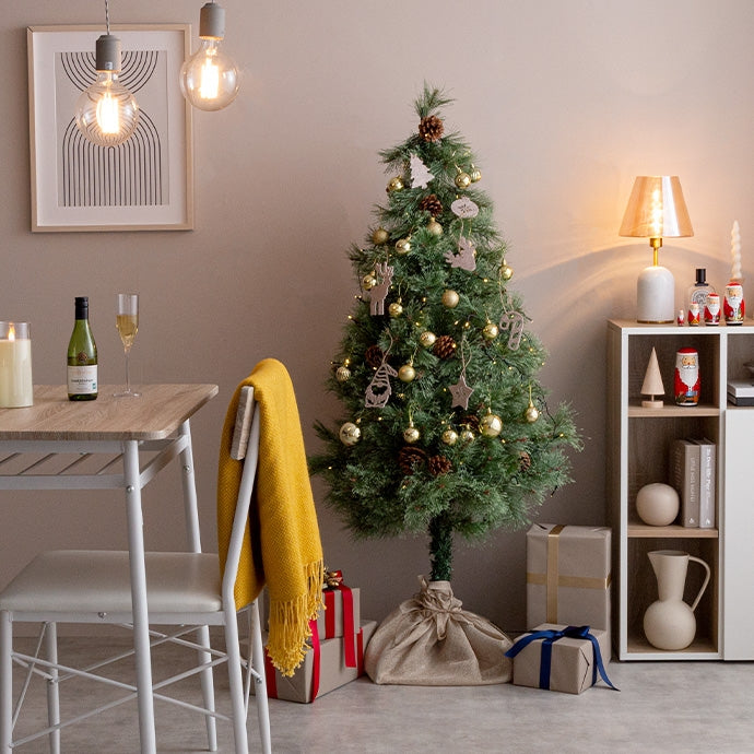 オーナメントセット 高さ150cm クリスマスツリー+オーナメント10種