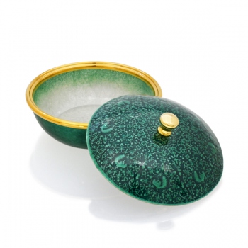 ボンボニエール・古鏡文 緑「安藤七宝店オンラインショップ」