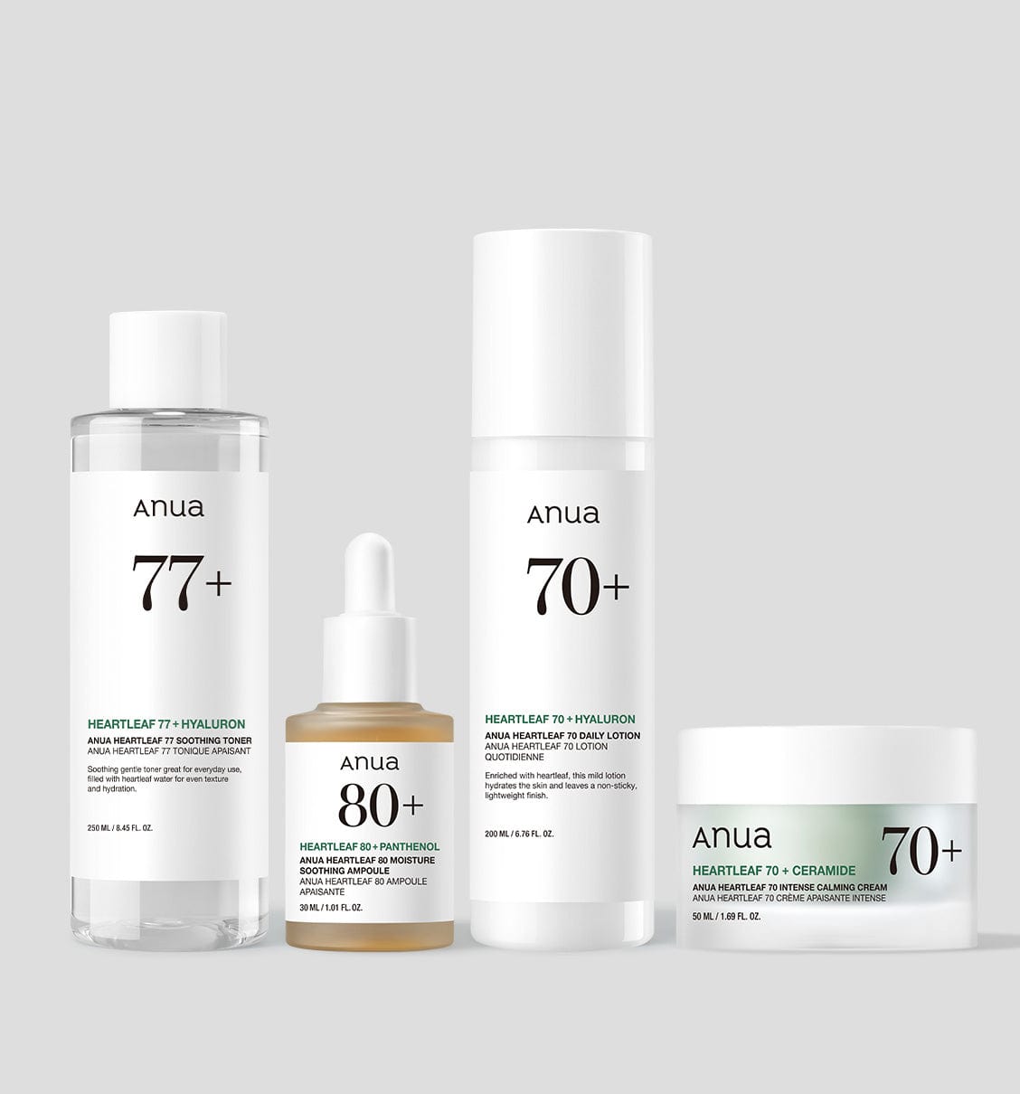 ドクダミスージング4STEPセット (化粧水+美容液+乳液+クリーム