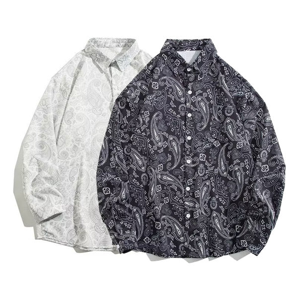 ペイズリー柄プリントシャツ – ArrrT