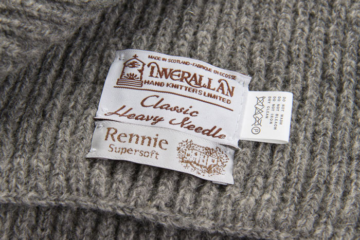 クラシックヘビーニードルスカーフ / マフラー 全5色 インバーアラン