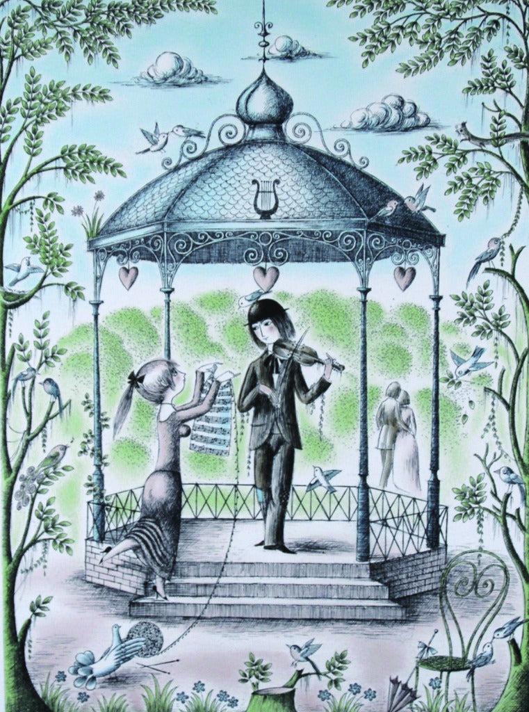 レイモン・ペイネ 【アルコープの楽師】オリジナルリトグラフ版画 作家