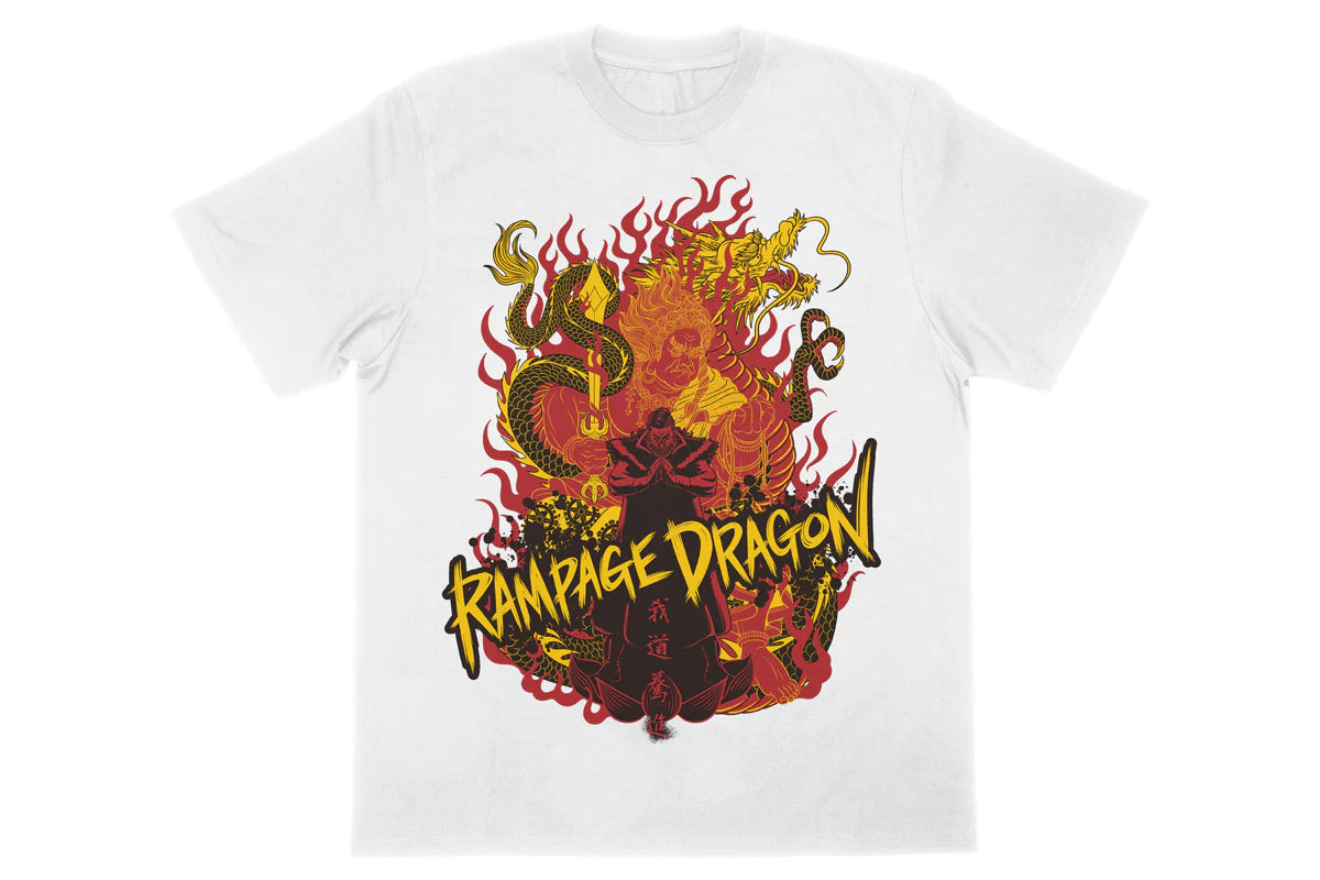 鷹木信悟「不動龍」Tシャツ（ホワイト） – プロレス専門店バックドロップ