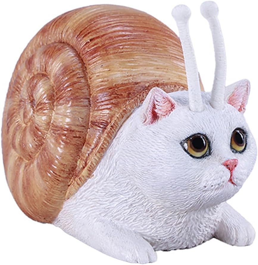 JXK 猫 カタツムリネコ でんでんネコ 可愛い ネコ 動物 フィギュア