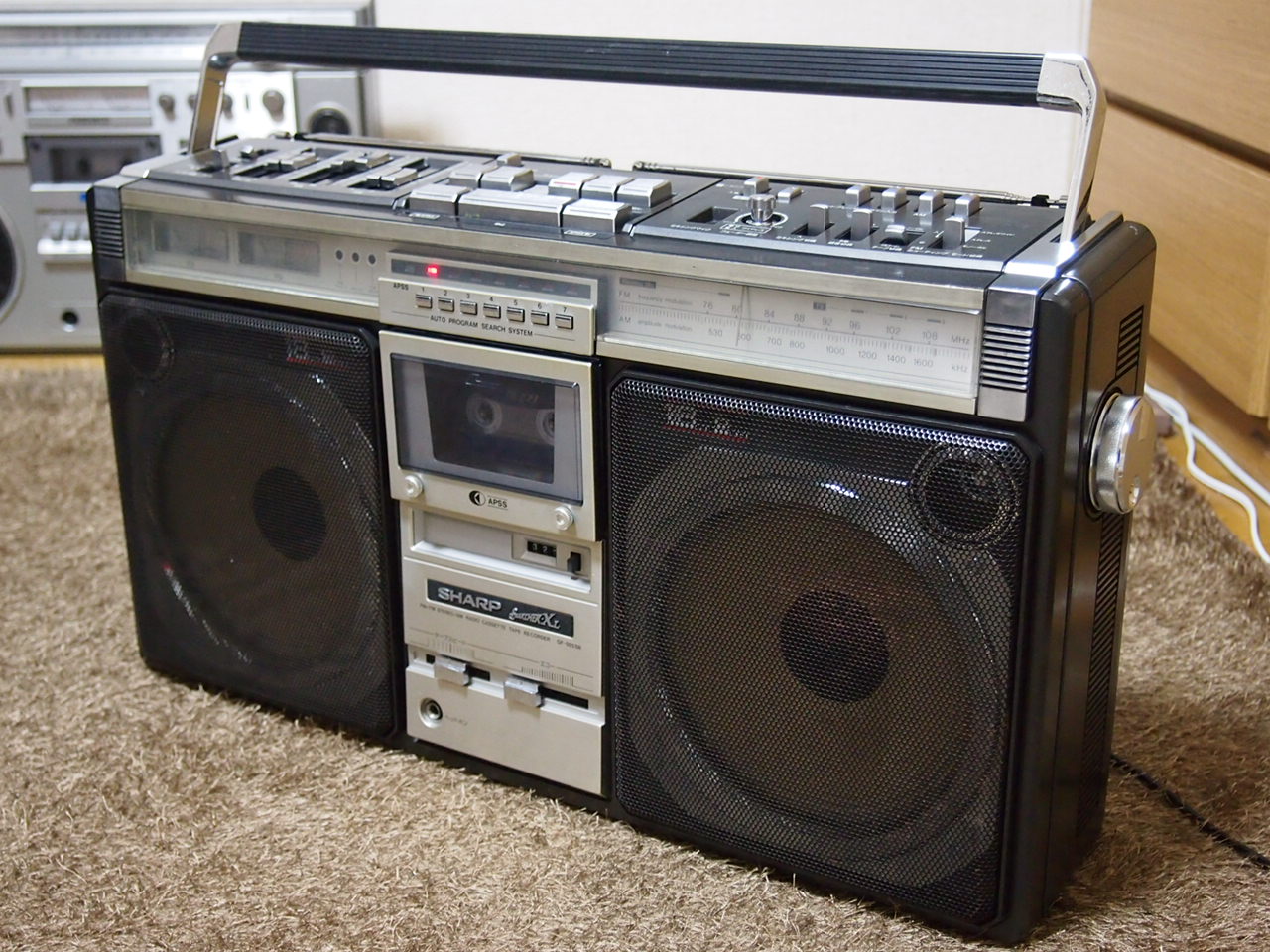 動作品 SHARP GF-305SB カセットラジカセ 昭和レトロ 【公式通販】