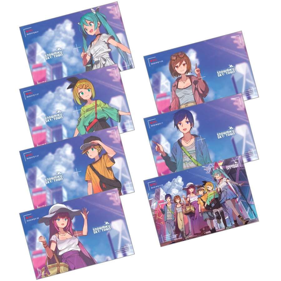 雪ミク スカイタウン】8月に登場する新商品 ＆ 描き下ろしイラストをご