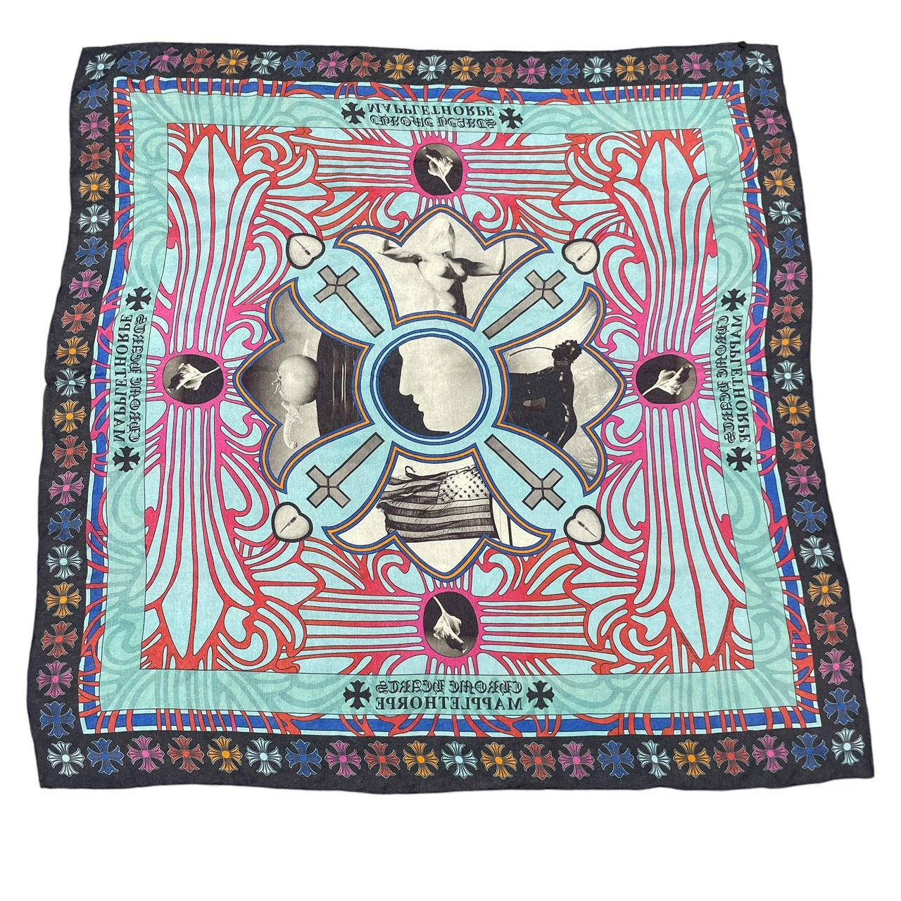 CHROME HEARTS】クロムハーツ MAPPLETHORPE スカーフ シルクユニ