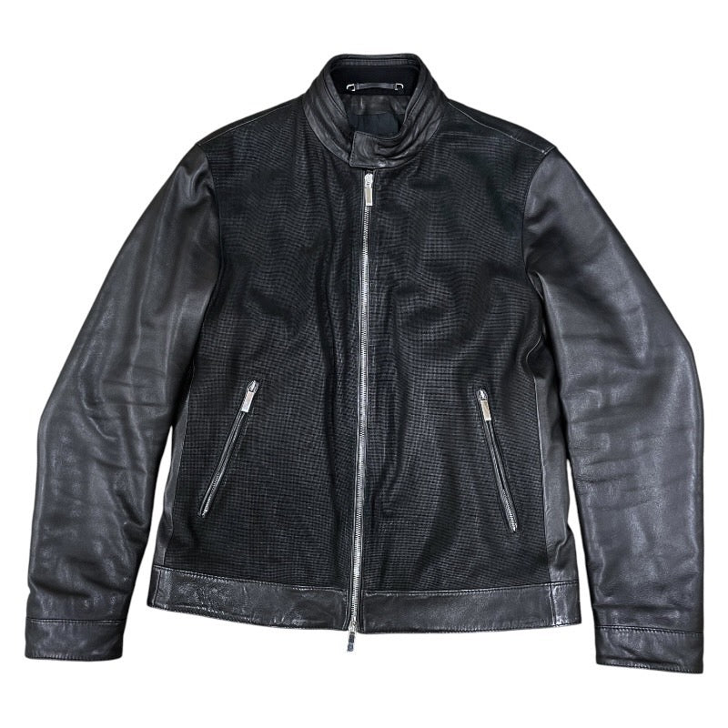 HUGO BOSS】ヒューゴボス レザー シングル ライダースジャケット
