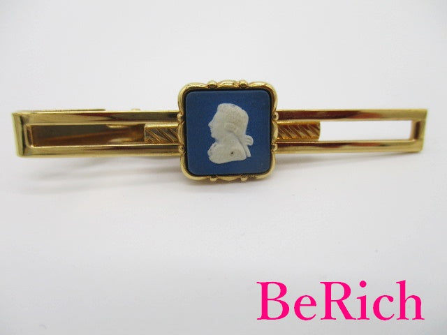 ウェッジウッド WEDGWOOD タイピン ペール ブルー ゴールド 陶器