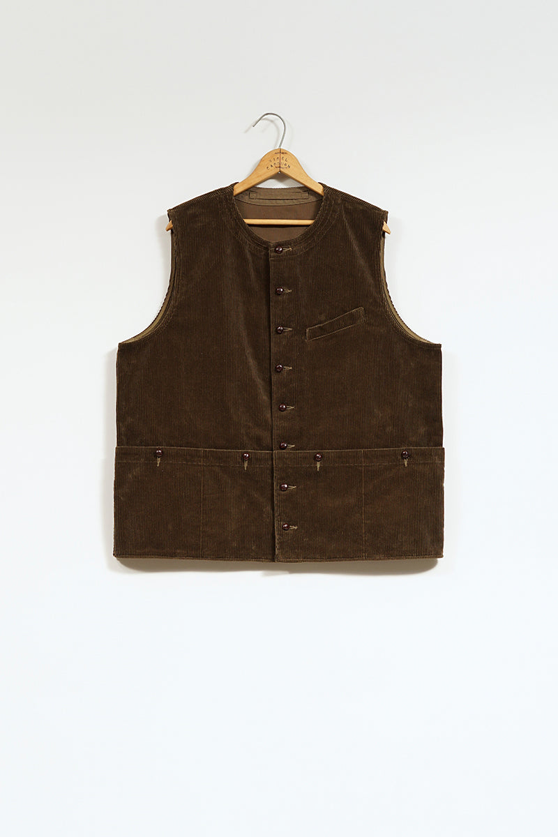 ナイジェル・ケーボン】MAN / フレンチワークベスト - 8ウェール