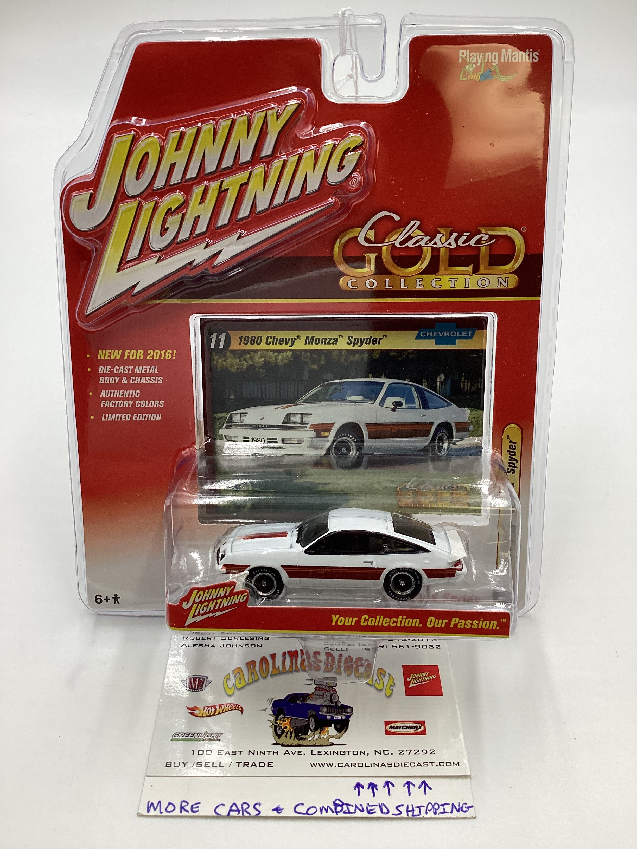 Johnny Lightning Classic Gold #11 Chevrolet 1980 Chevy Monza
