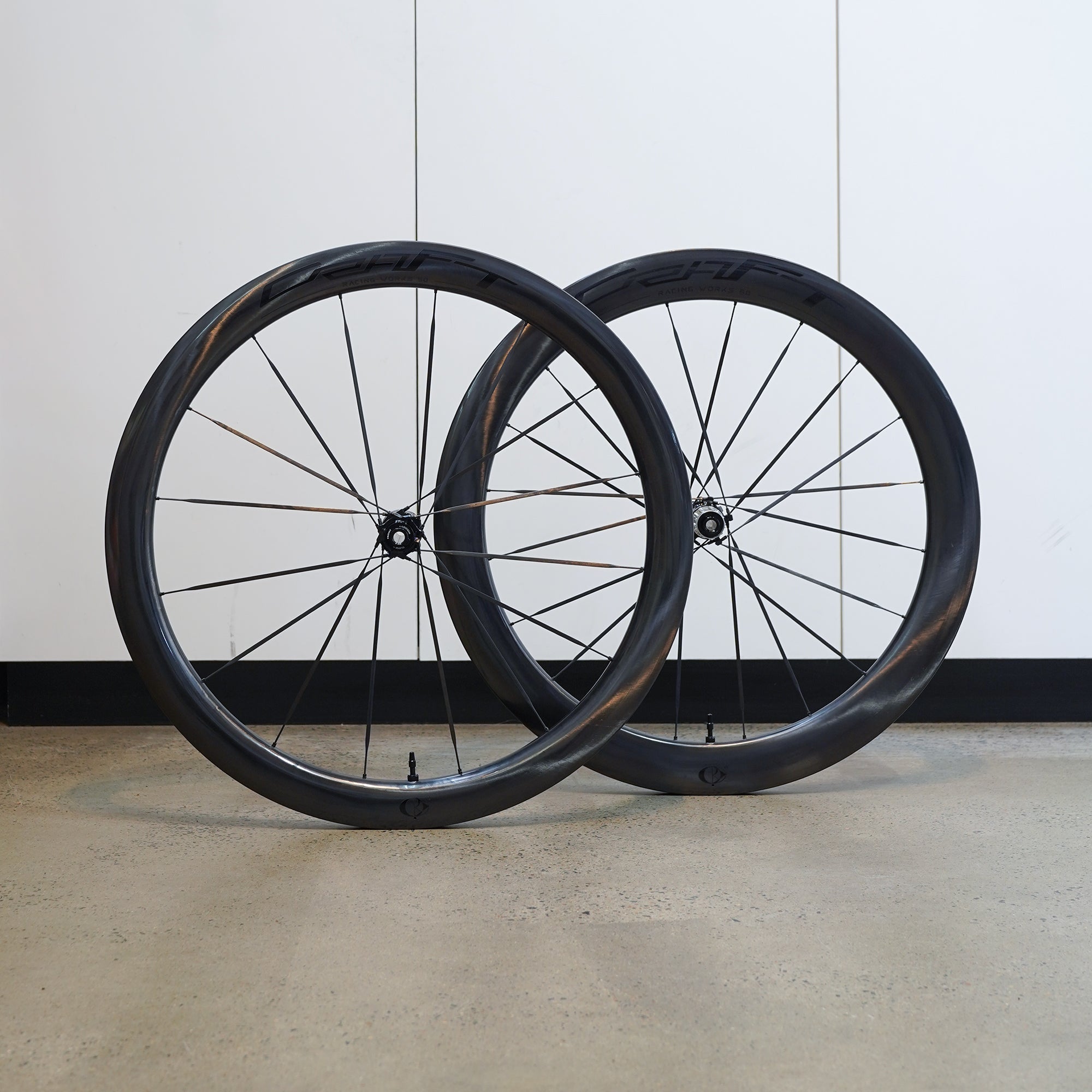 CRW Works CS5060 Carbon Spoke Disc Wheelset - Black Decals – CCACHE