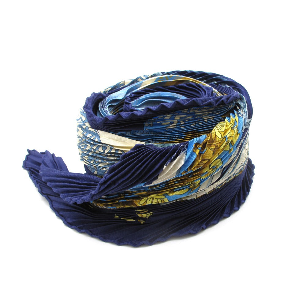 HERMES エルメス カレ 90 プリーツ L'ATLANTIDE アトランティス大陸