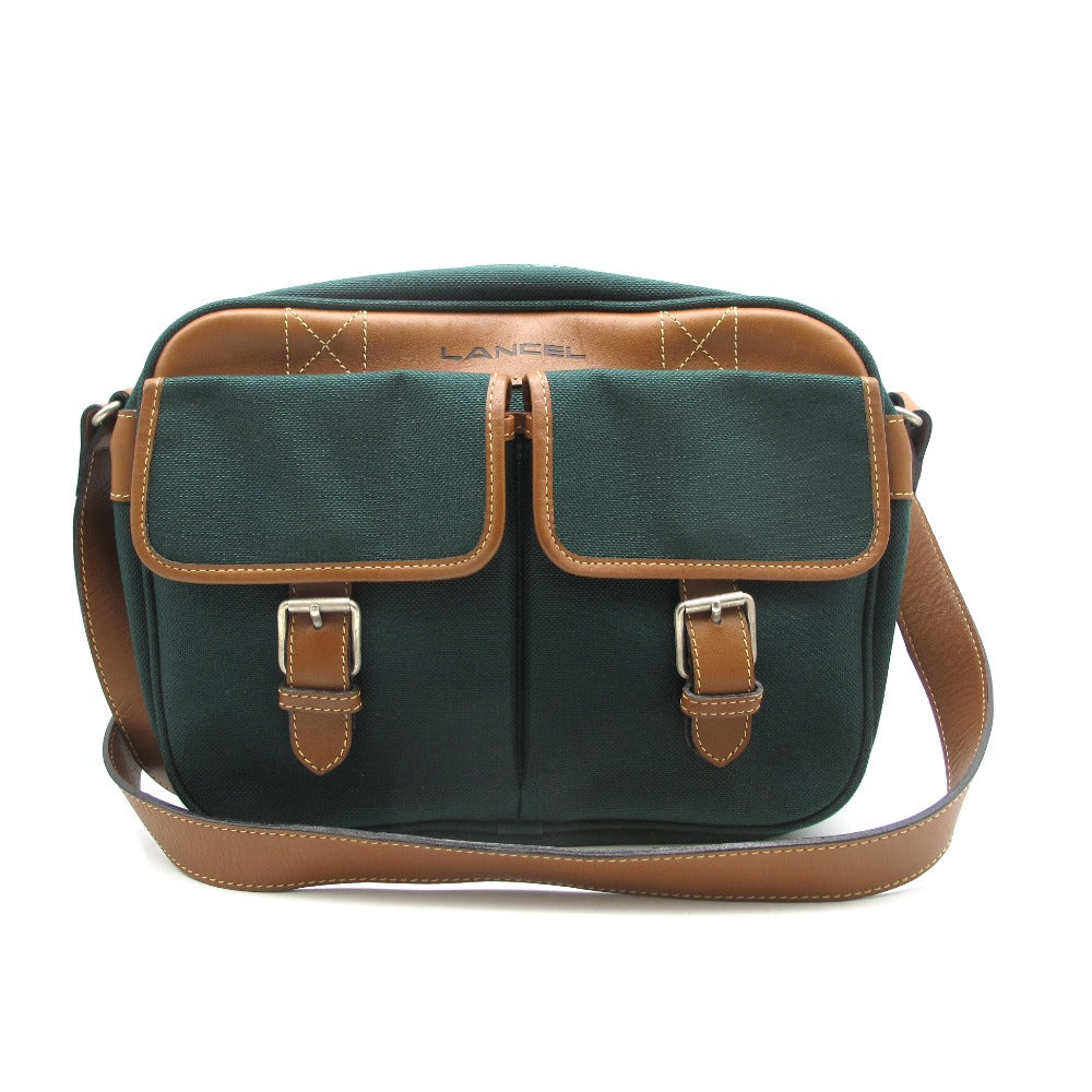 LANCEL ランセル ショルダーバッグ クロスボディ 斜め掛け キャンバス