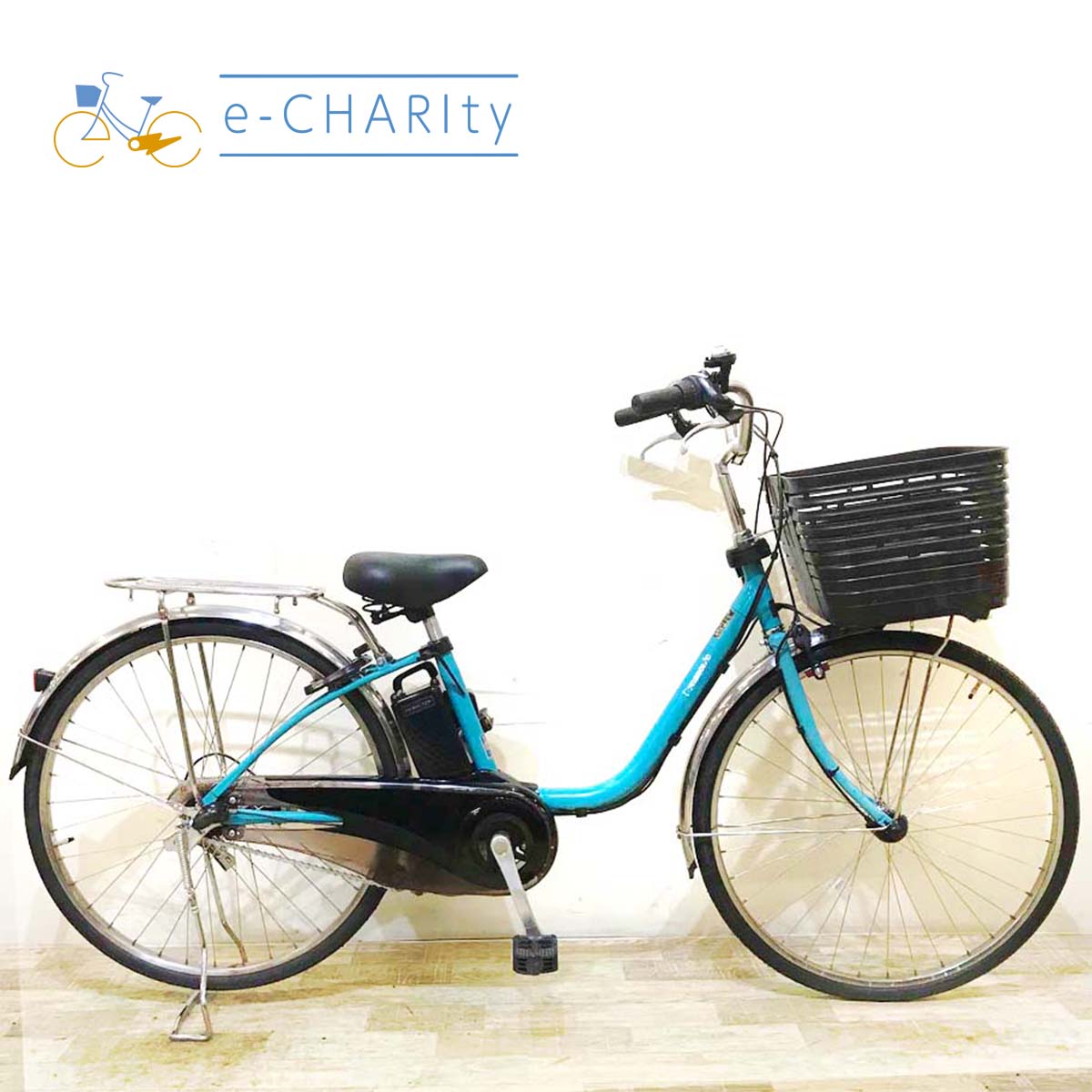 中古電動自転車 パナソニック ビビ DX ブルー 26インチ KA016 – e-CHARIty