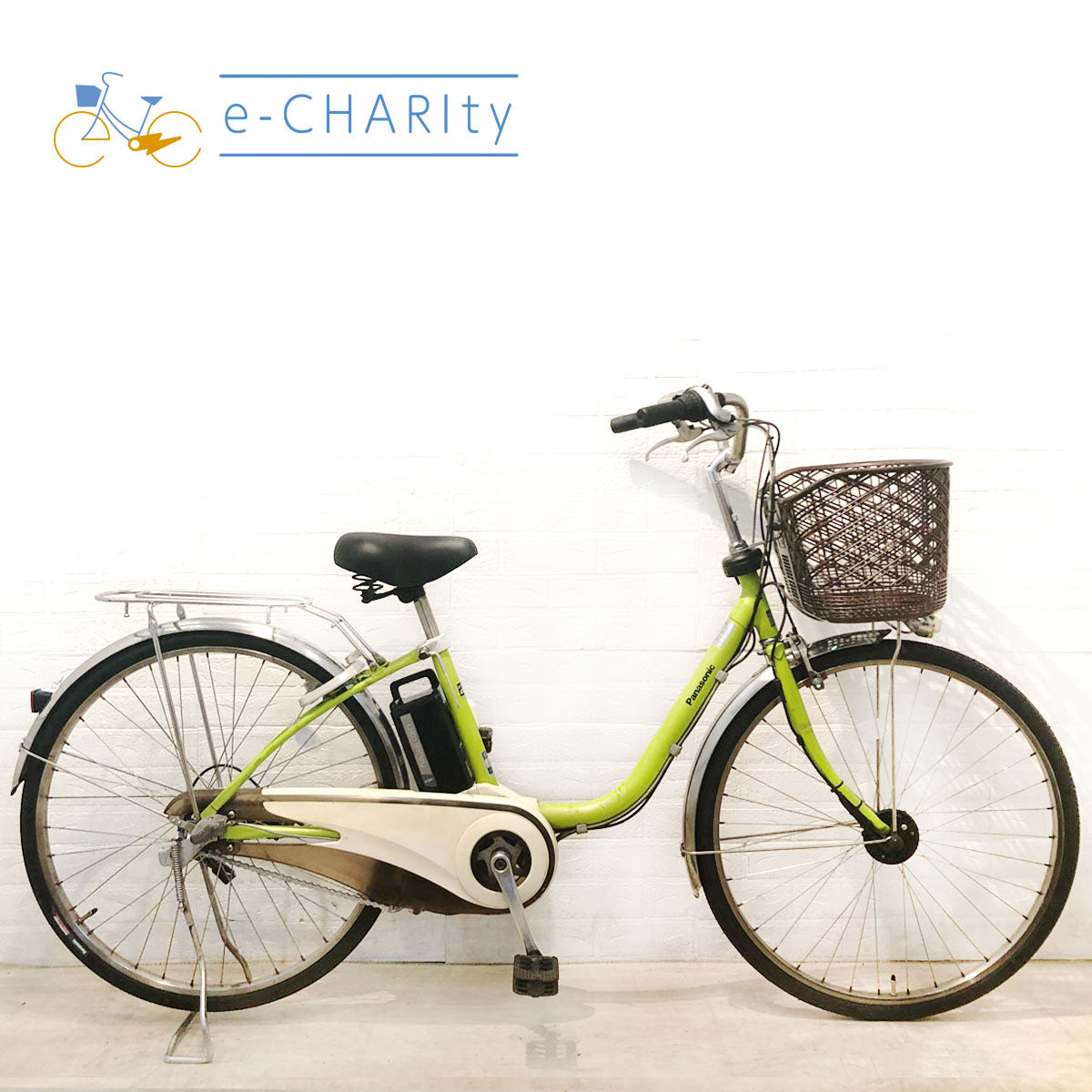 電動自転車 パナソニック ビビ DX グリーン 26インチ YU087 【中古車