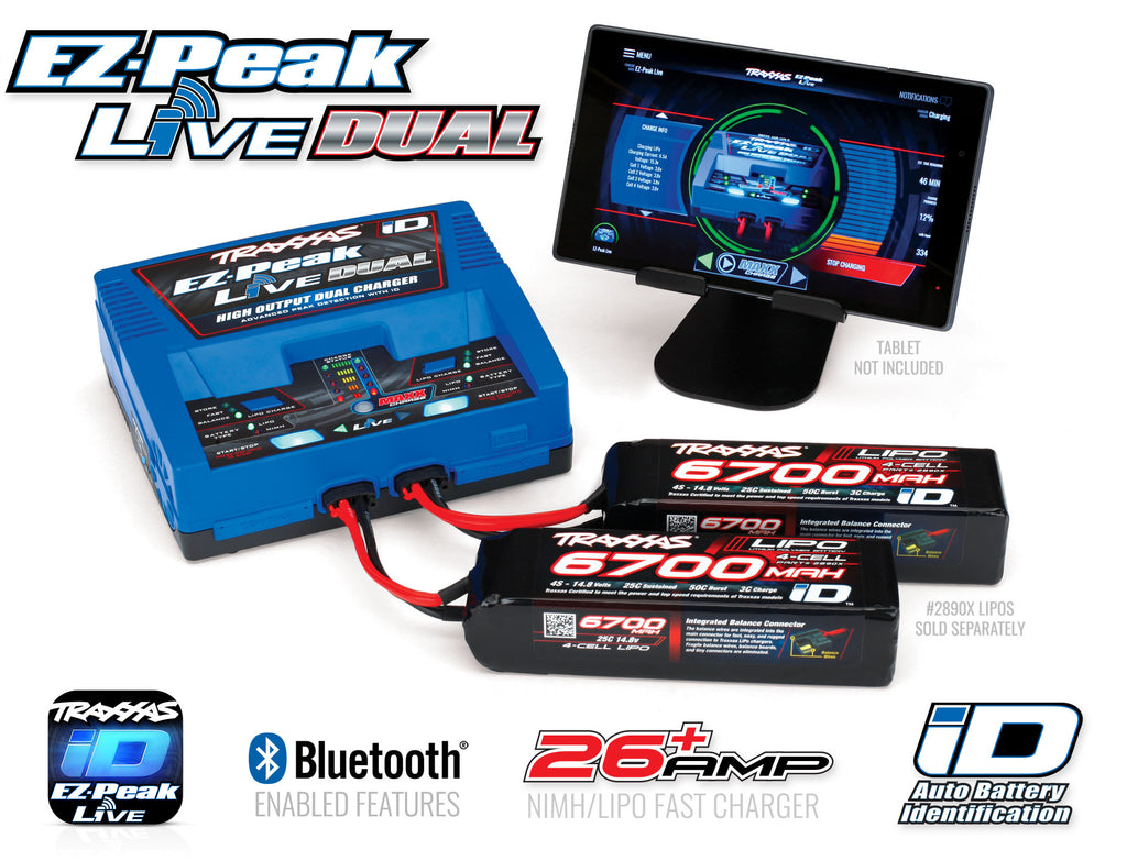 TRAXXAS EZ PEAK LIVE DUAL BATTERY CHARGER WITH ID 2973 – extremzbss