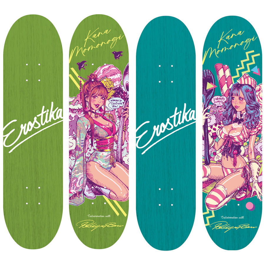 桃乃木かな x Rockin'Jelly Bean” Skate Deck. – EROSTIKA