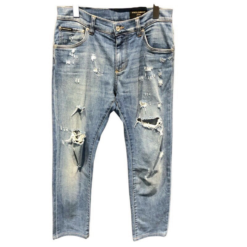 ドルチェ＆ガッバーナ Dolce & Gabbana ダメージデニムパンツ GY07CD