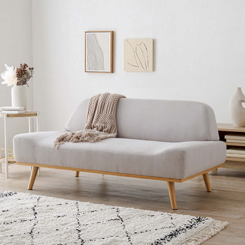 ソファ ふたりがけ ローソファ かわいい 幅135cm 二人用 二人がけ