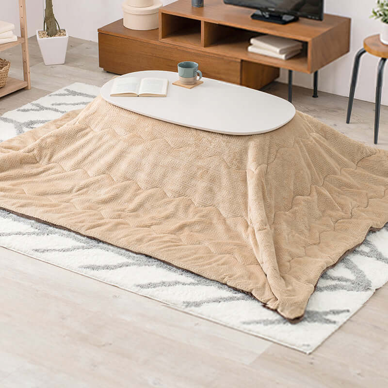 こたつセット 一人暮らし 一人用 楕円 かわいい コンパクト - flatoo