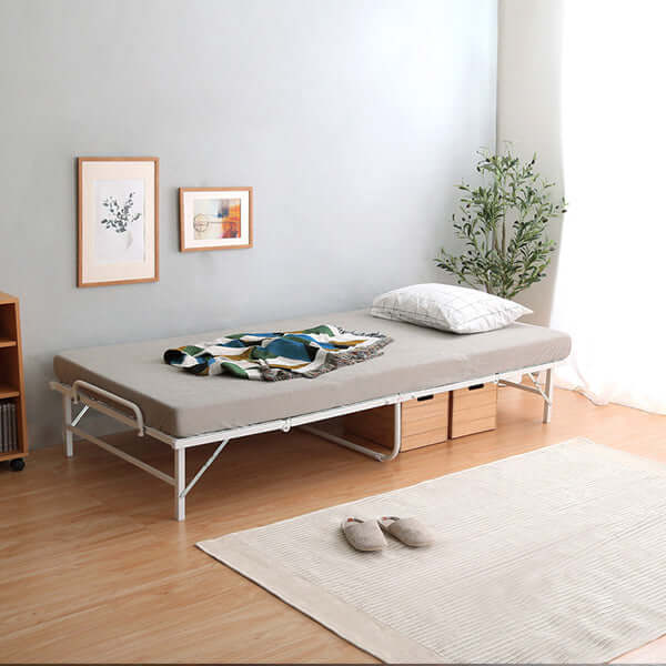 パイプベッド 折りたたみ シングル 折り畳みベッド コンパクト 軽量