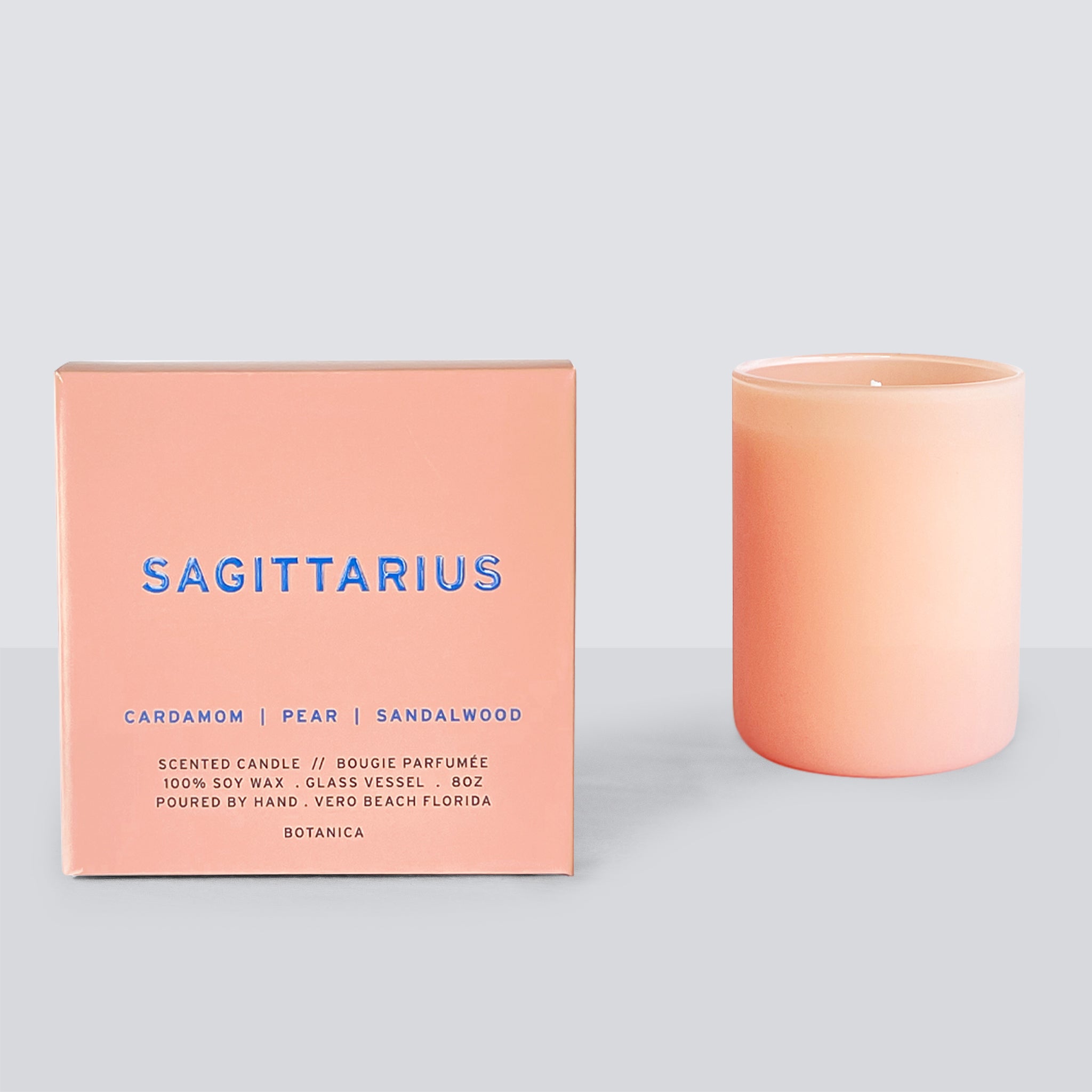 Sagittarius Zodiac Candle | 8 oz. | Towers Flowers
