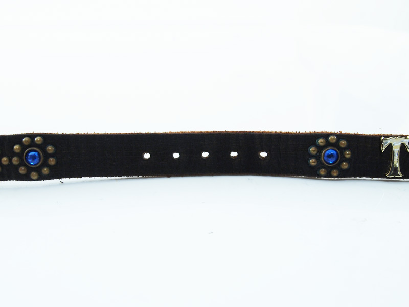 TENDERLOIN×HTC 本店限定 'T-STD BLT'スタッズベルト ナロー ブルー 細