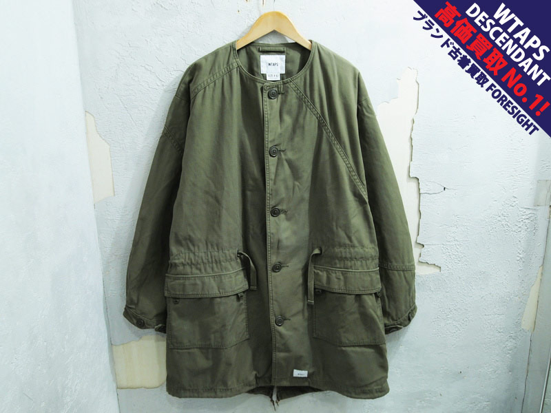 WTAPS 'PEEP / JACKET NYCO SATIN 'ノーカラー ジャケット ミリタリー