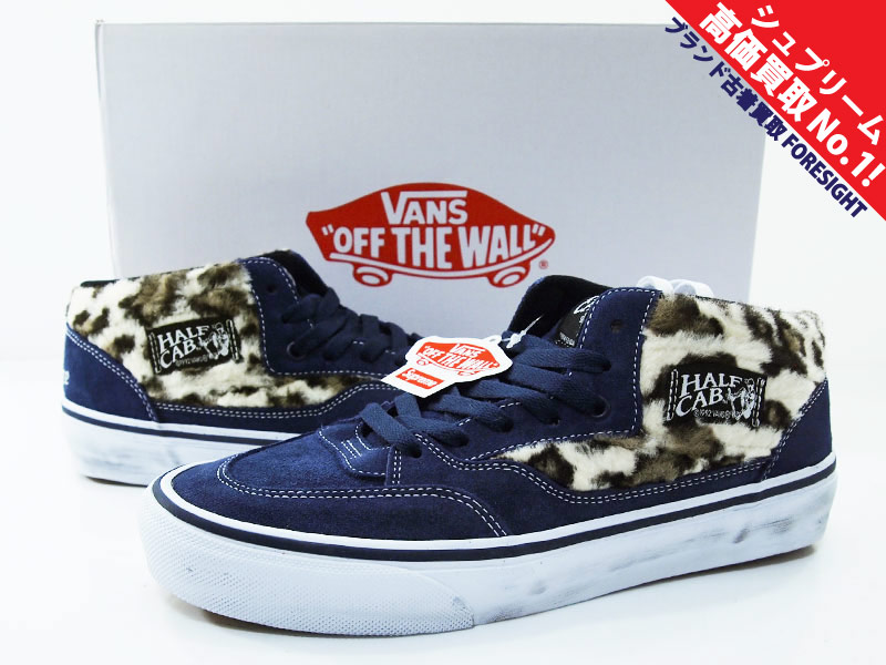 Supreme×VANS 'Leopard Half Cab'レオパード ハーフキャブ ネイビー 紺